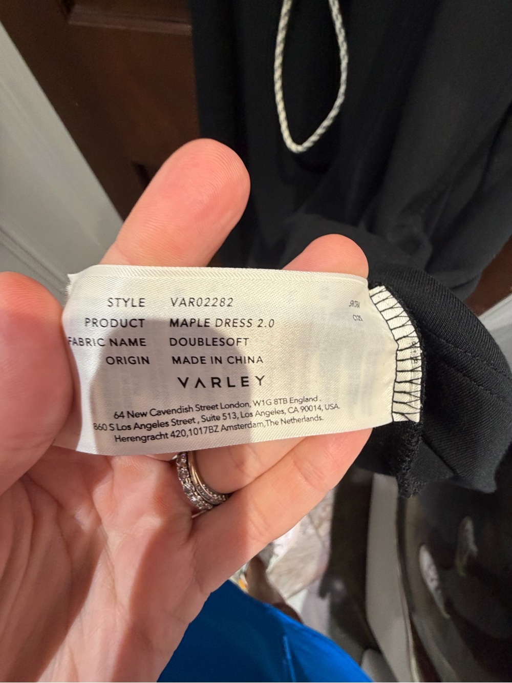 Varley Maple 2.0 Black Short-Sleeve Drawstring Mini Dress - Picture 7 of 11